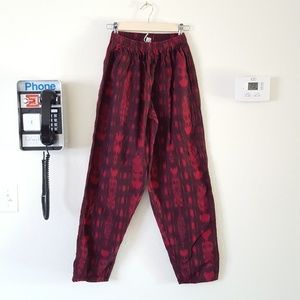80's/90's Vintage High-waisted elastic waist pants